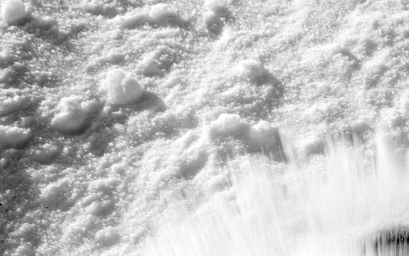 Anhydrous magnesium sulfate white powder close up