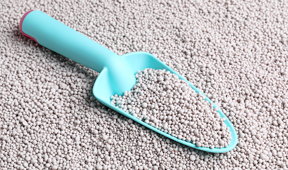MAP monoammonium phosphate 11-52-0 granules close up