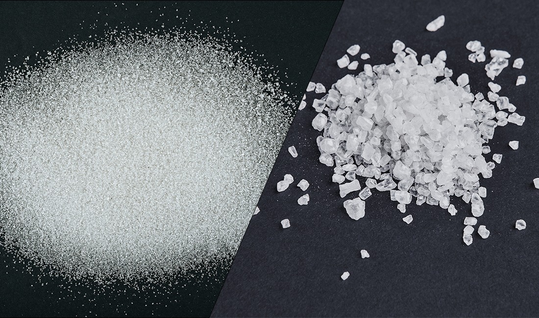 Magnesium sulfate heptahydrate vs anhydrous crystals compared
